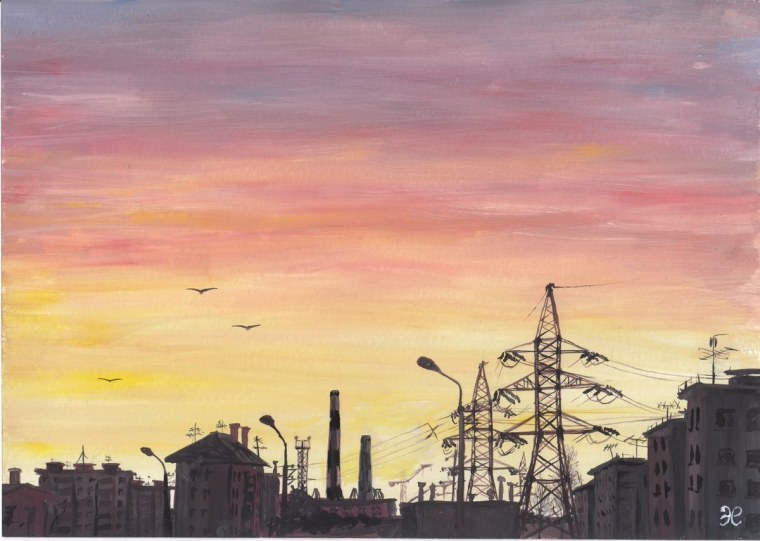 Город карандашом