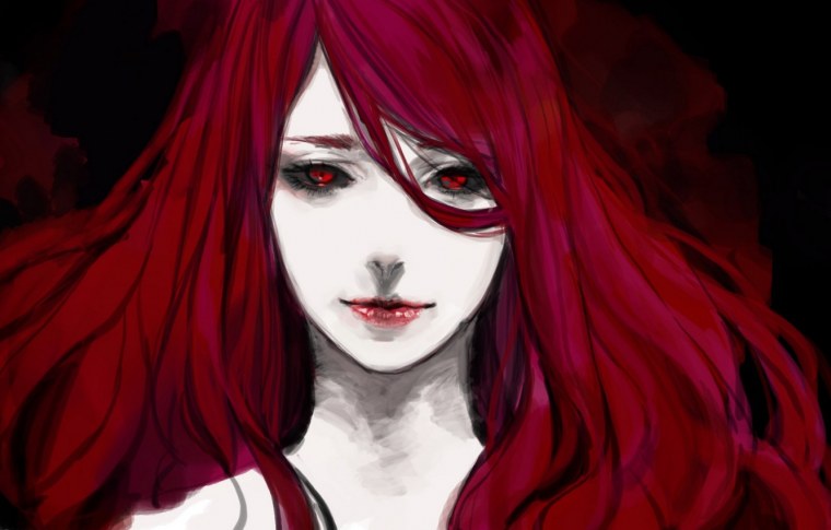 Красный фон аниме