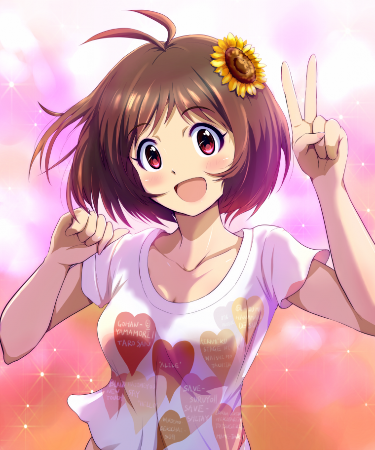 Аниме девушка радостная