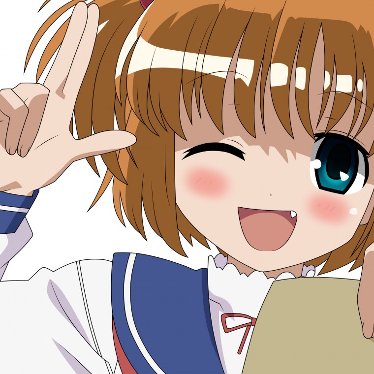 Радостное лицо аниме