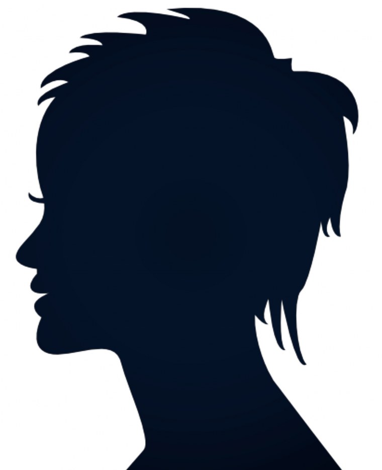 Силуэт лица девушки