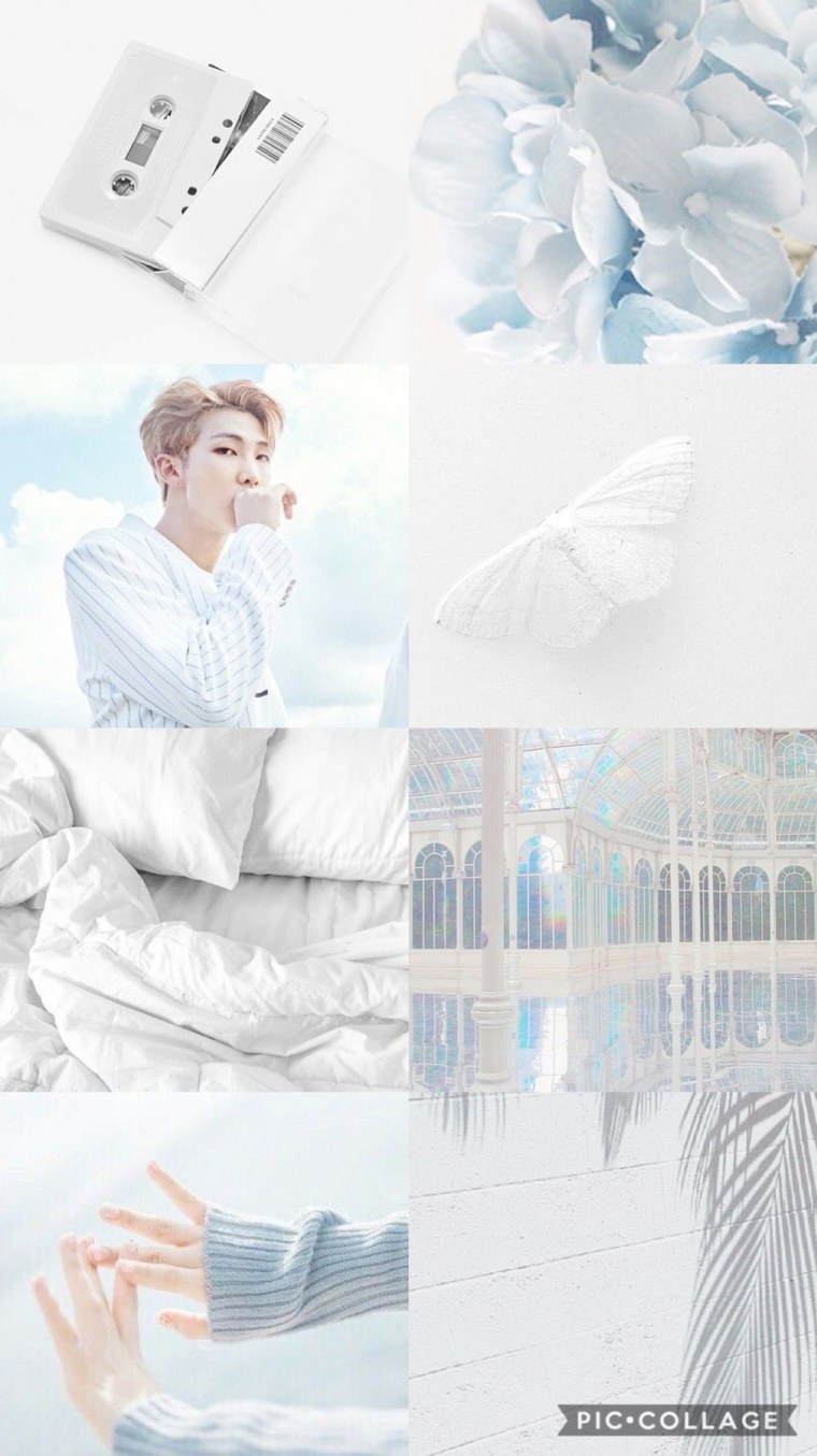 Эстетичные коллажи белые