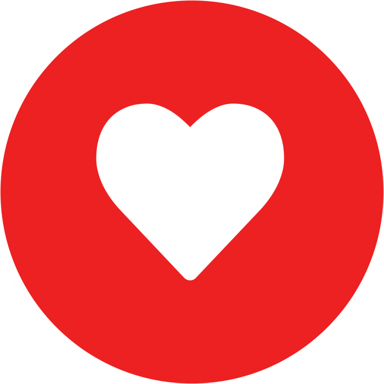 Значок сердце в круге