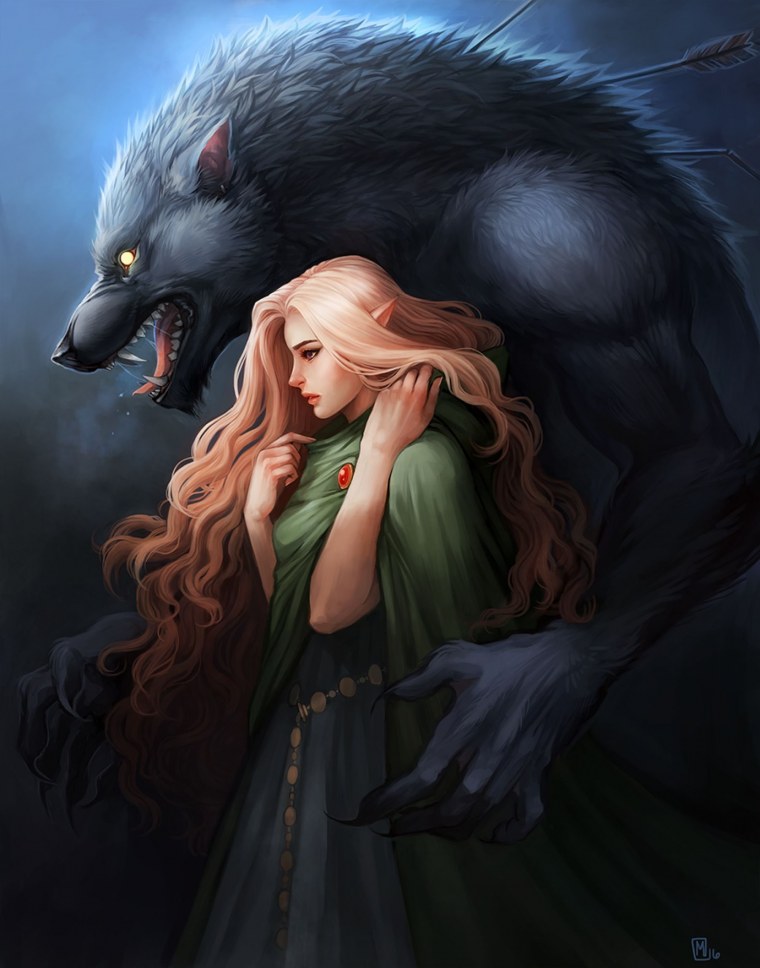Девушка оборотень арт
