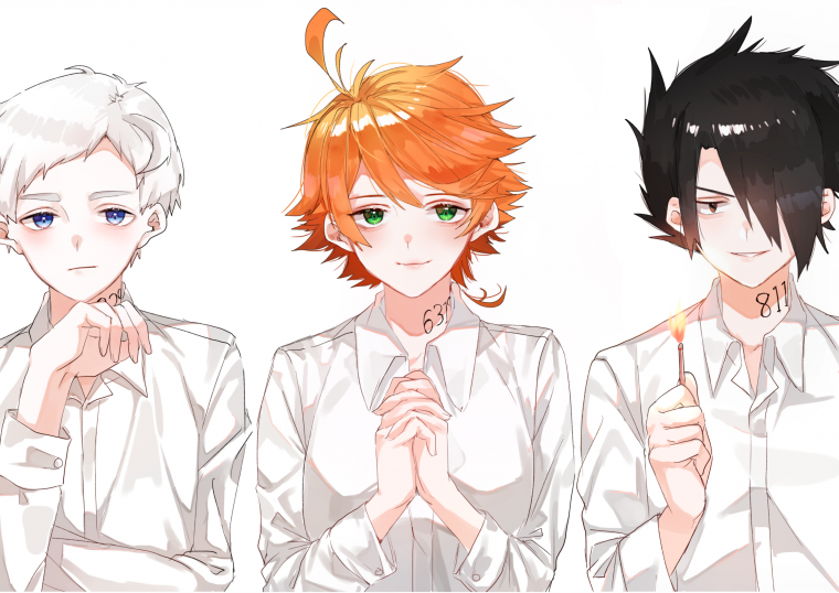 Аниме обещанный Неверленд Норман и Рей