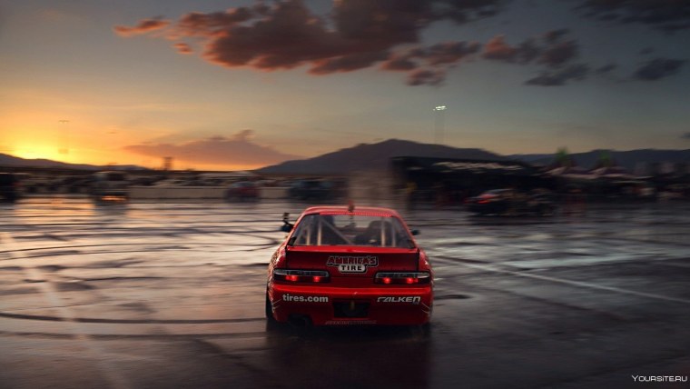 Nissan Silvia s13 Red Drifting