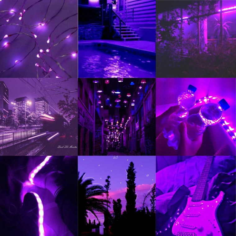 Фиолетовая Эстетика коллаж