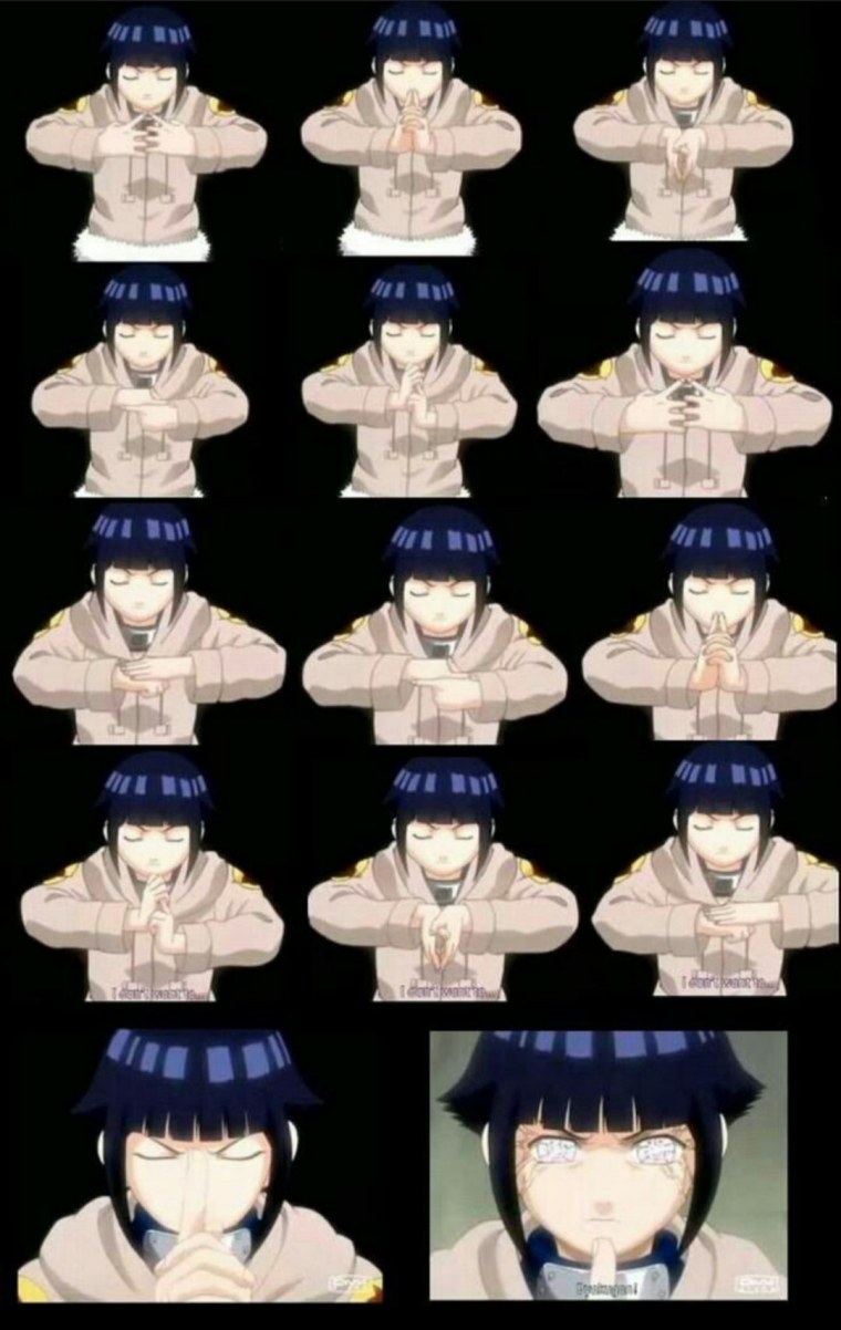 Техники Наруто печати рук бьякуган