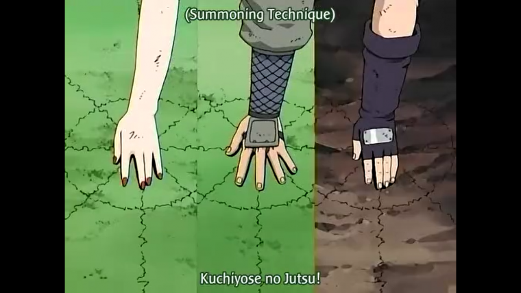 Аниме Наруто техники призыва