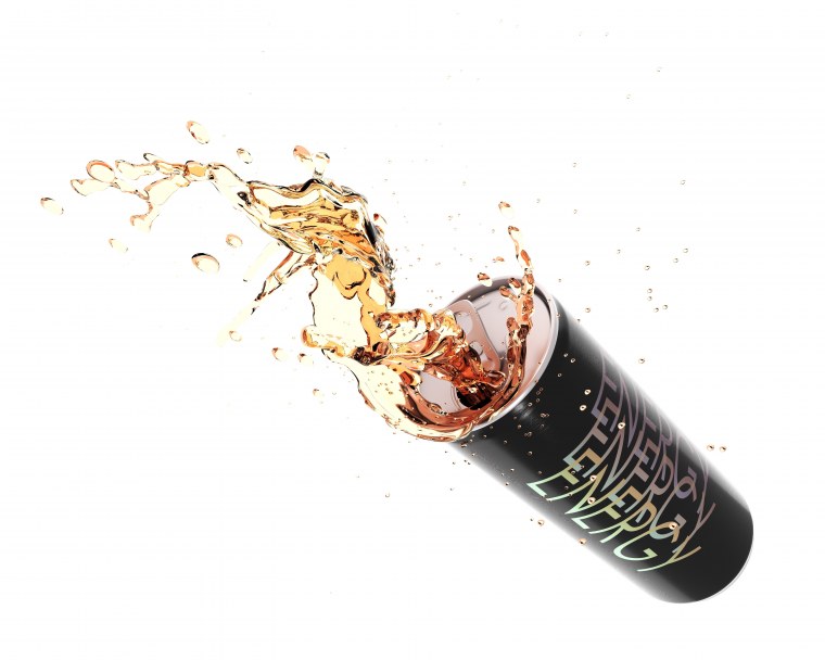 Энергетики на белом фоне