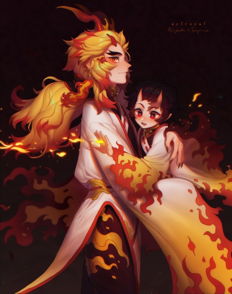 Ренгоку и Танджиро