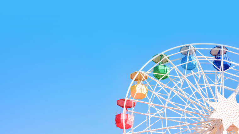 Парк аттракционов на прозрачном фоне