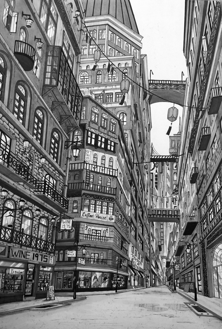 Город рисунок