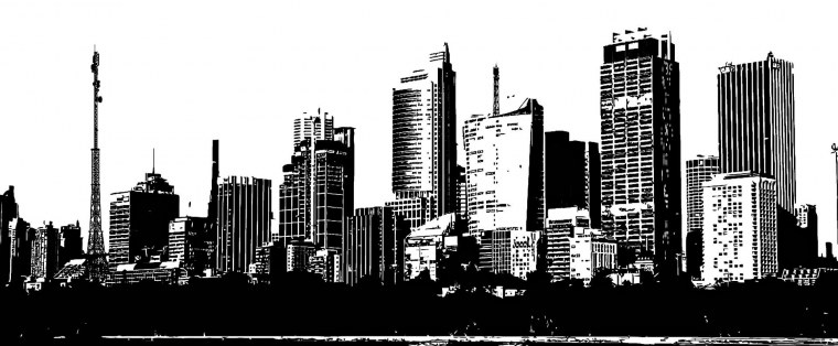 Панорама города Графика