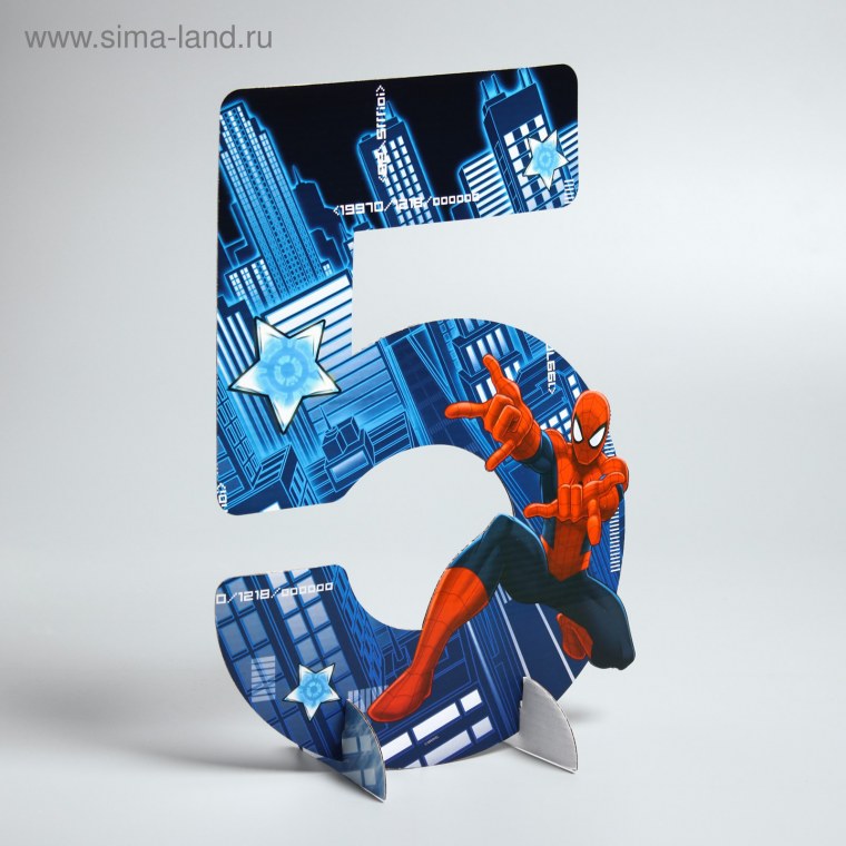 Цифра 5 человек паук