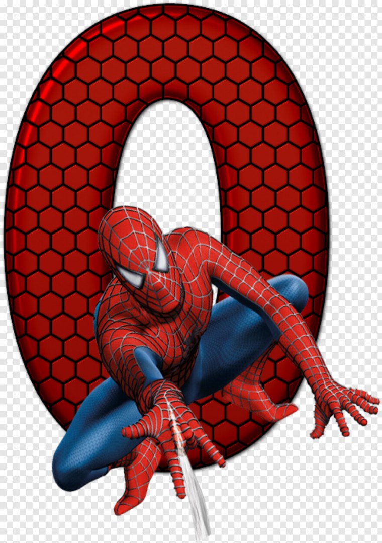 Буквы в стиле человек паук
