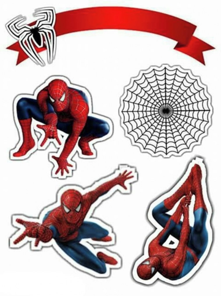 Цифра 5 в стиле человек паук