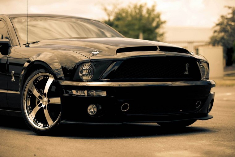 Форд Мустанг gt 500 черный