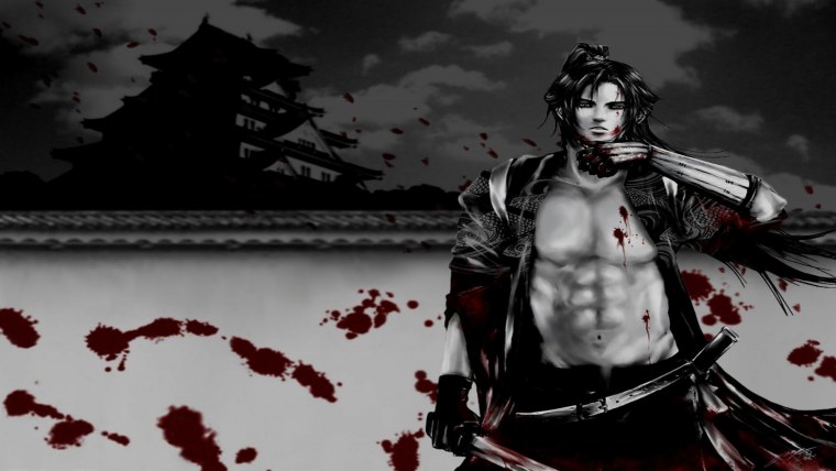 Аниме Самурай арт 4к