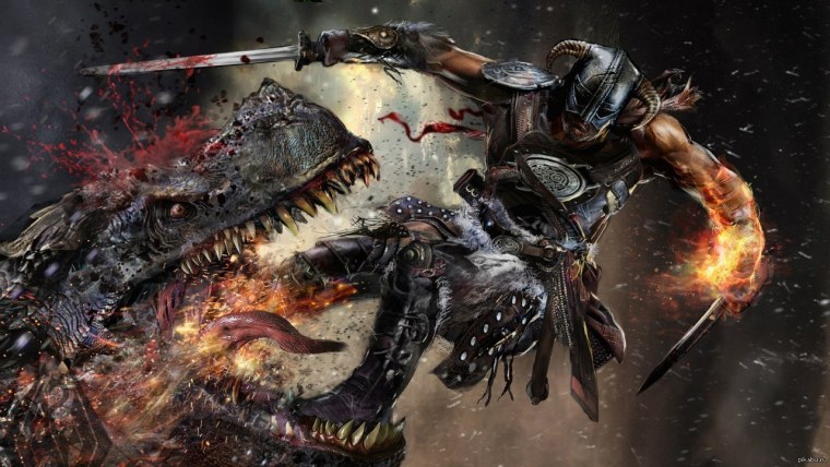 Скайрим арт Довакин