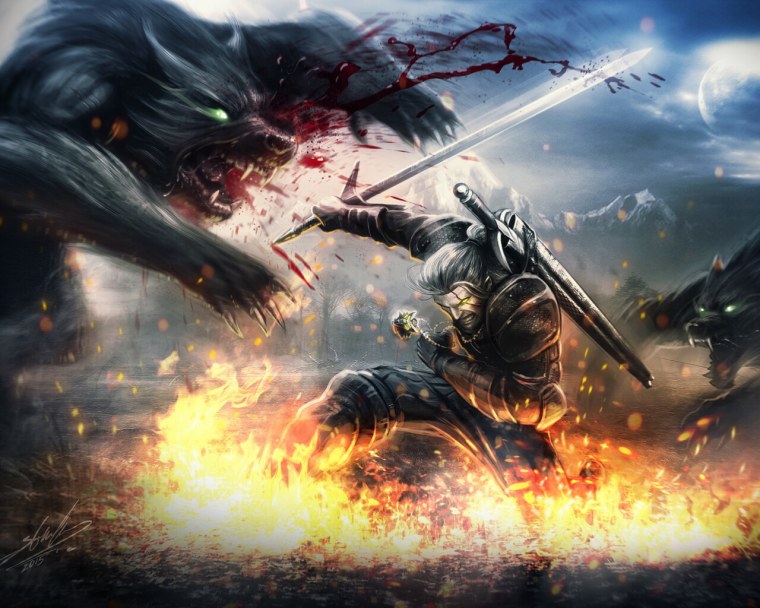 Ведьмак 3 Дикая охота монстры Стрыга