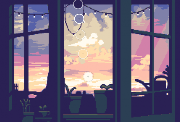 Вид из окна пиксель арт