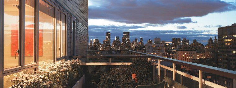 Вид с балкона Эстетика