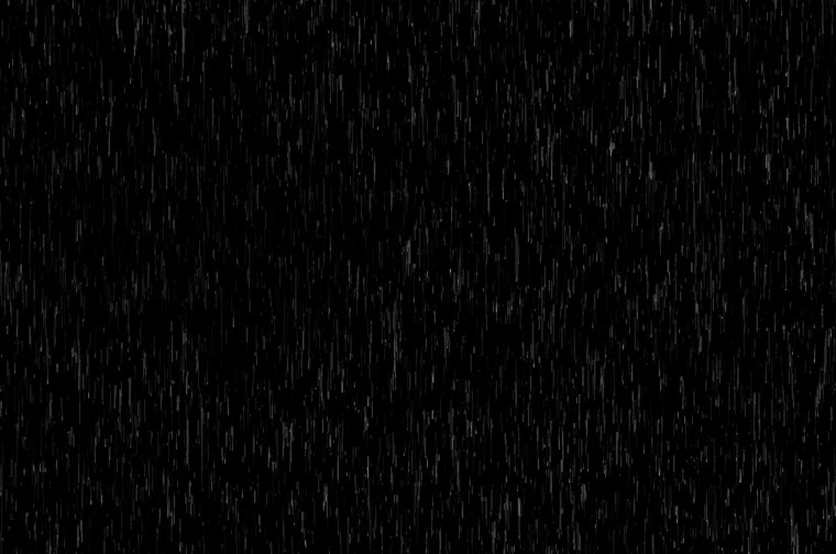 Дождь на черном фоне