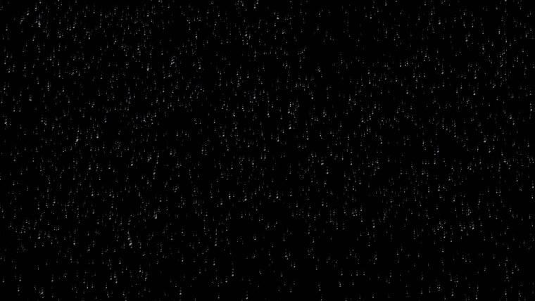 Моросящий дождь на черном фоне