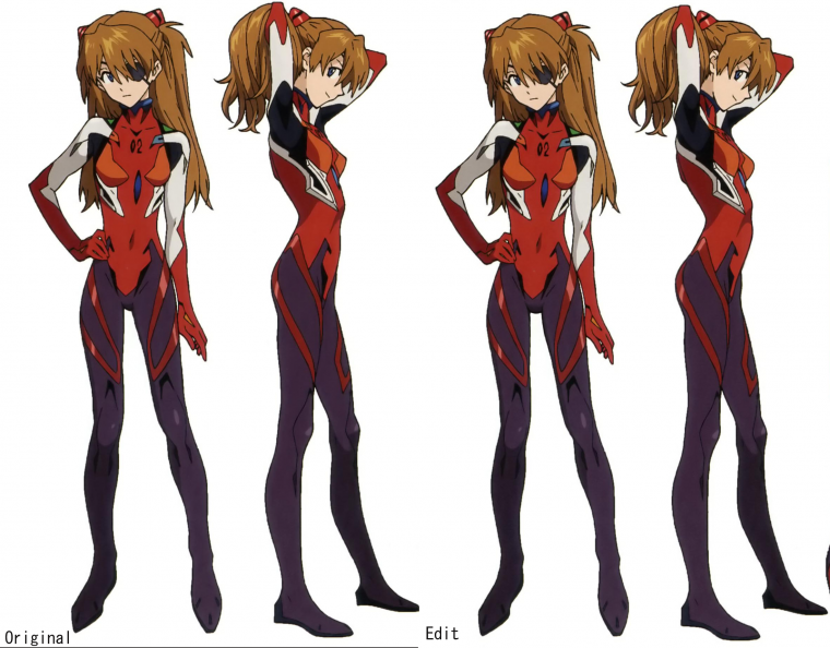 Робот Евангелион в полете