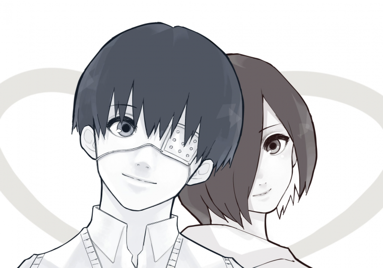 Близнецы Токийский гуль арт