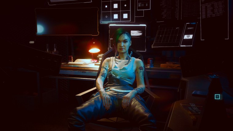 Киберпанк 2077 Джуди Альварес тату