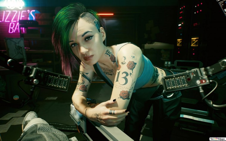 Джуди Альварес киберпанк обои