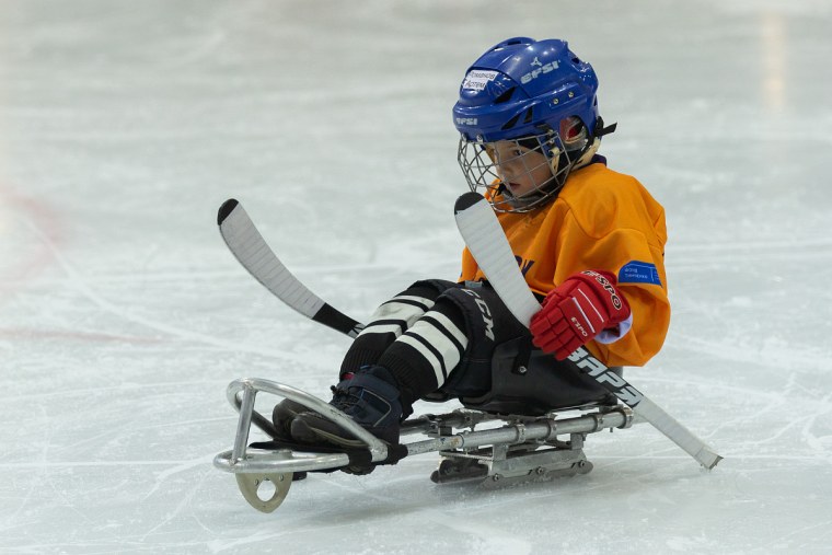 Адаптивный следж хоккей