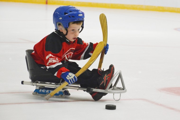 Детский следж хоккей