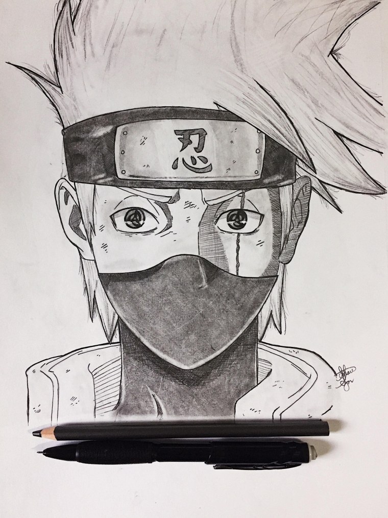 Какинарисовать Какаши