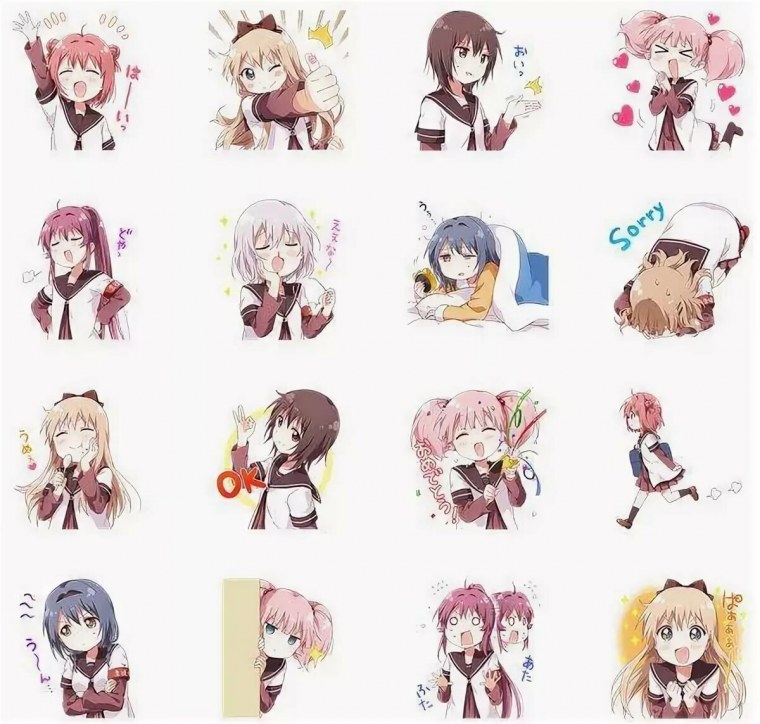 Анимешные Стикеры