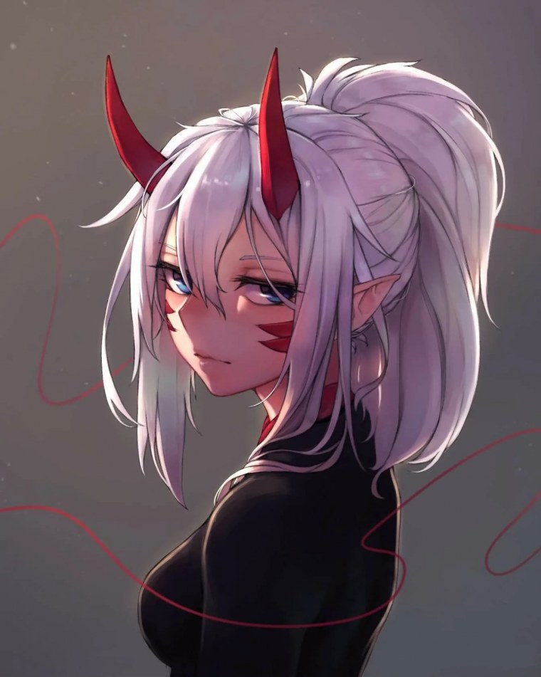 Аниме тян демон