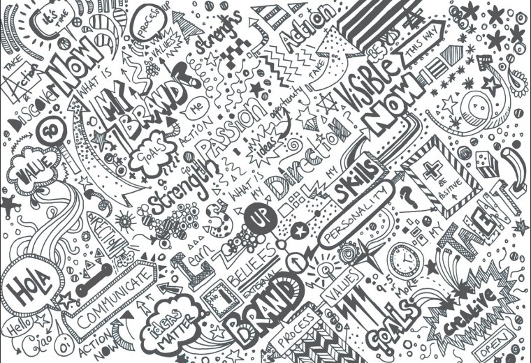 Обложка на тетрадь чб