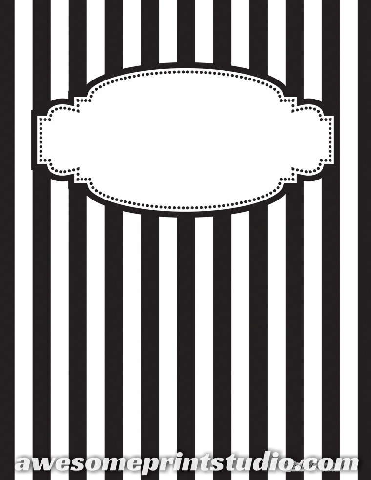 Чёрно белая обложка для тетради