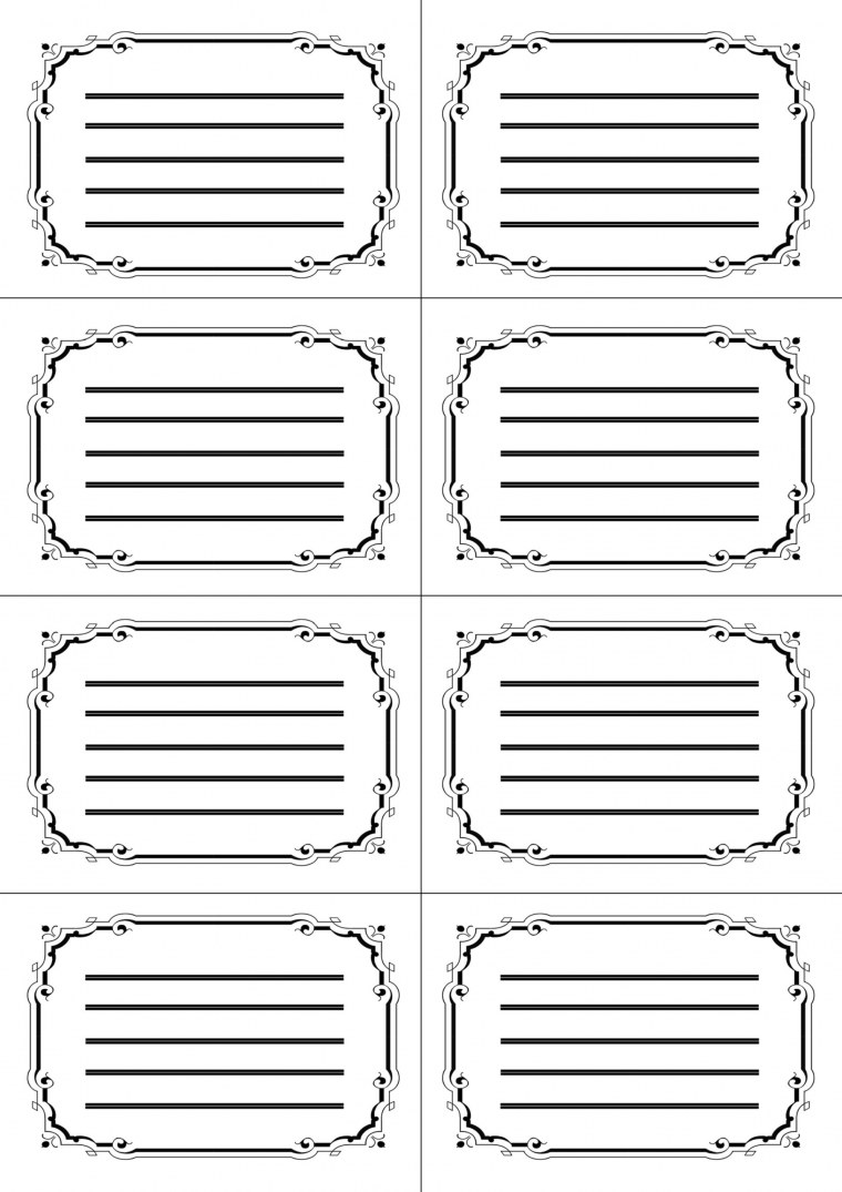 Шаблон для подписи тетради
