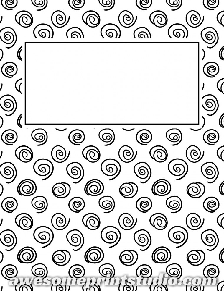 Обложки для тетрадей черно белые