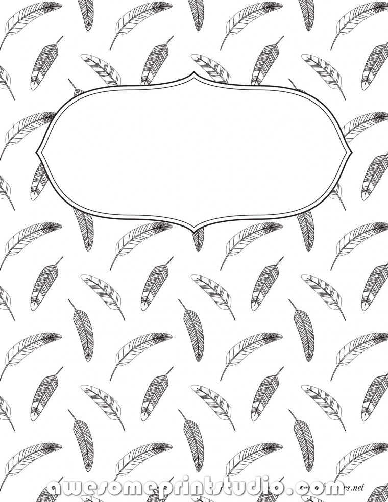 Чёрно белая обложка для тетради