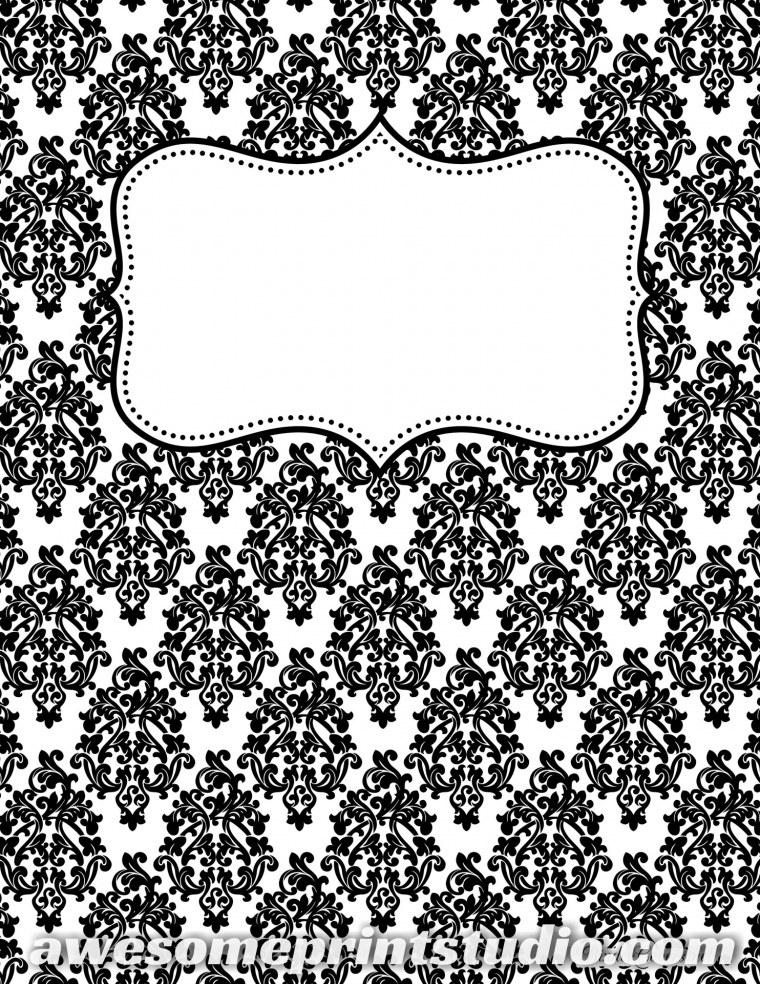 Обложка на тетрадь чб