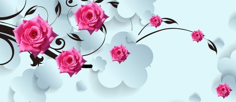 Красивые цветы для баннера