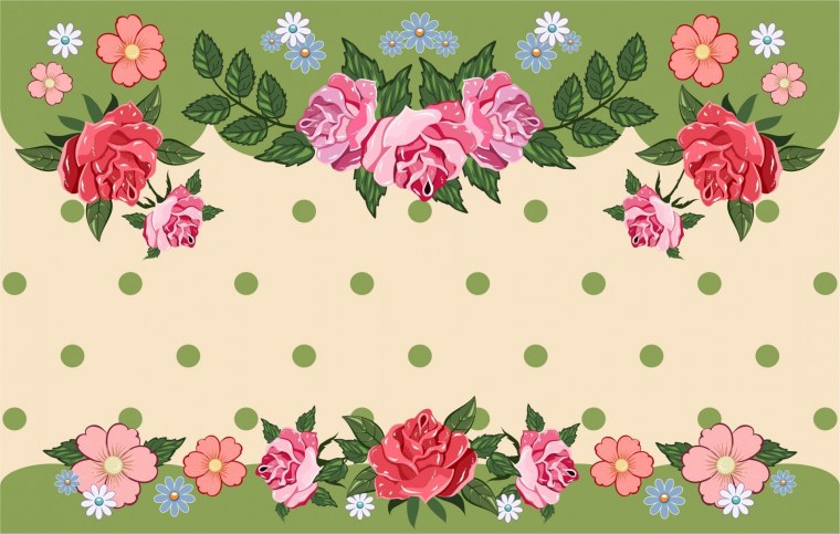 Векторный фон с цветами