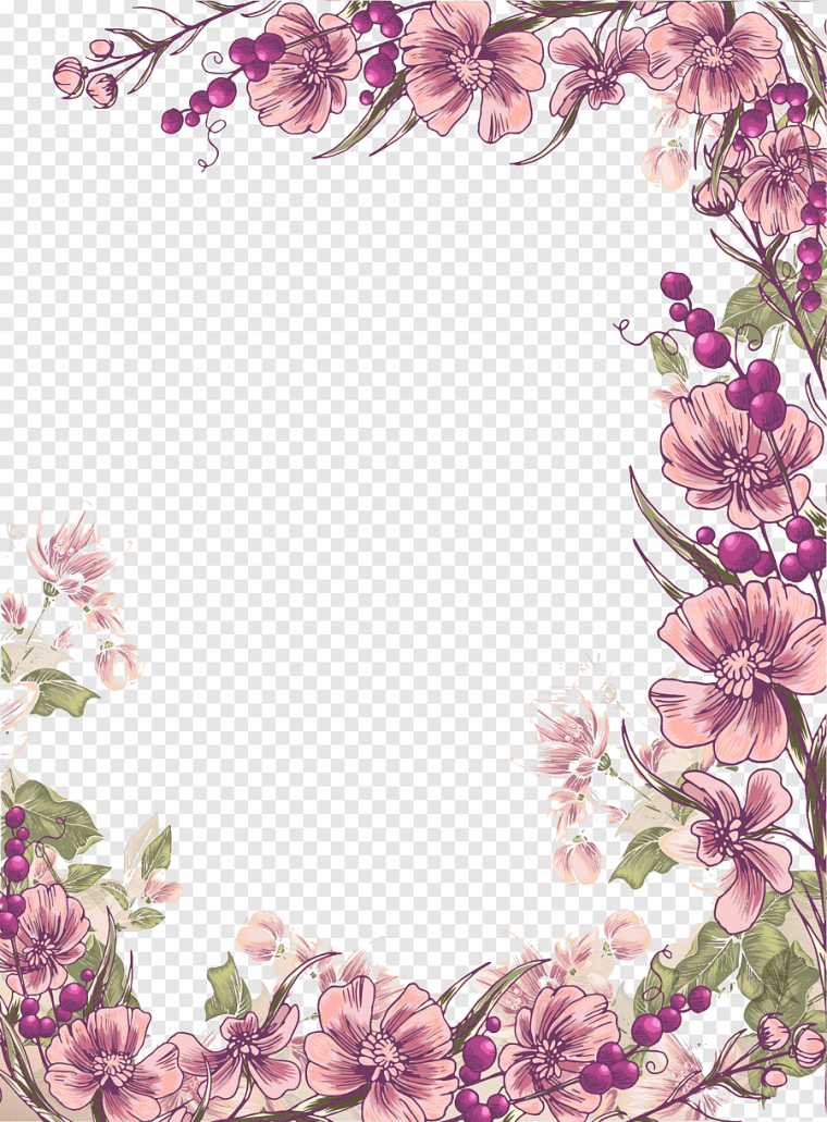 Стильная рамка из цветов