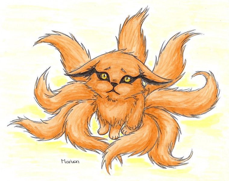 Тату Лисичка Девятихвостая