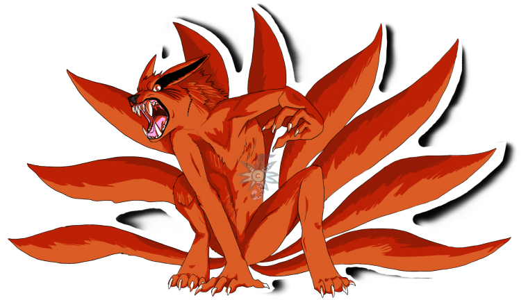 Курама раскраска