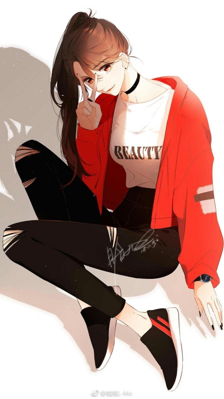 Аниме пацанка пофигистка